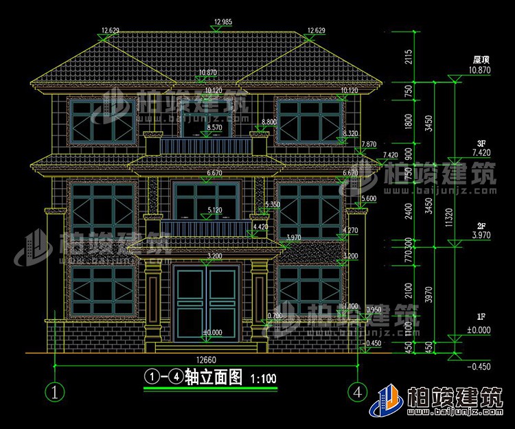 正立面图